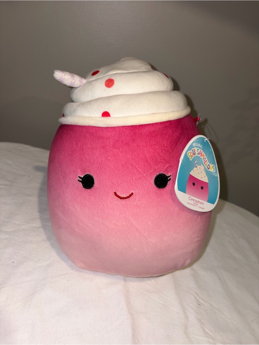 NWT Squishmallows Cinnamon Pink Milkshake 8β